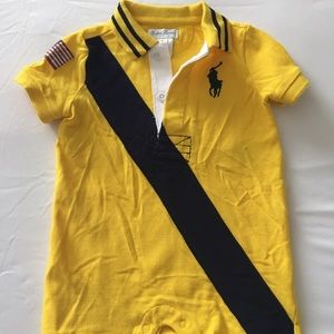 Ralph Lauren Baby Boy Yellow Romper