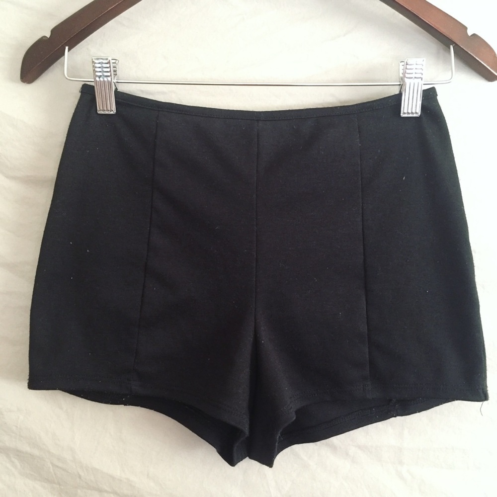 Black High Waisted Shorts