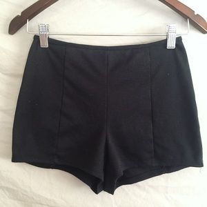 Black High Waisted Shorts
