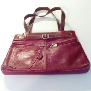 Getulio leather red leather purse