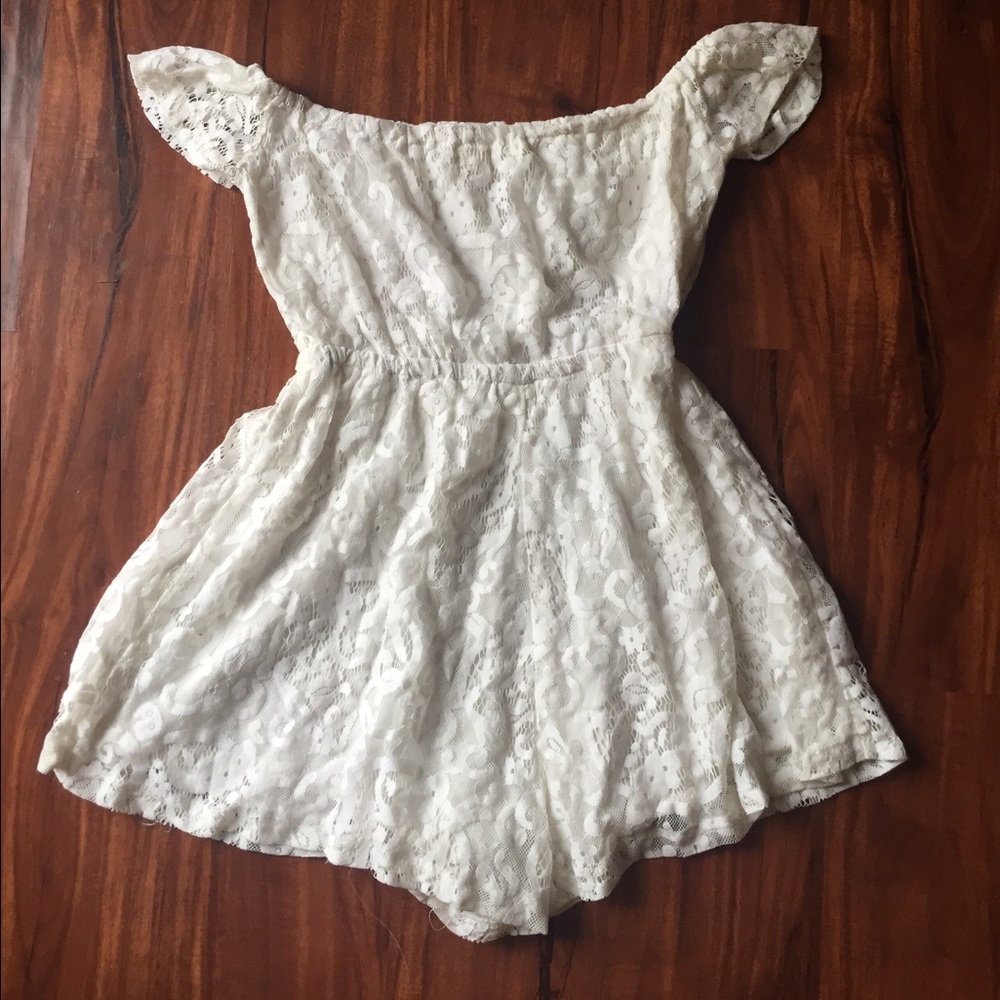 White Lace Romper