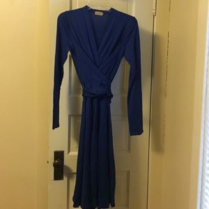 Issa blue wrap dress size M