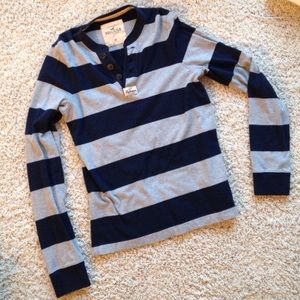 Hollister Striped Henley