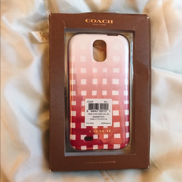 Coach pink Samsung galaxy S4 case in box - Picture 1 of 3