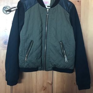 Thick green jacket