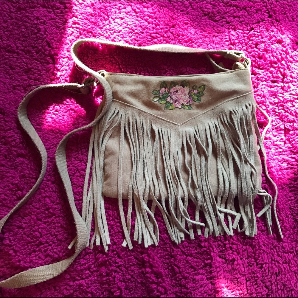 American Eagle fringe purse