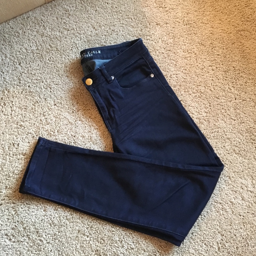 American Eagle dark skinny jeans