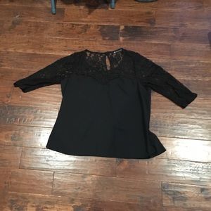 Black lace shirt