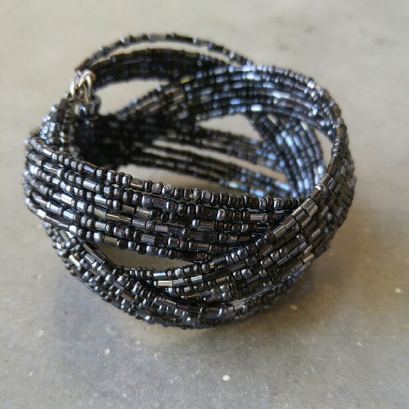 Boutique Jewelry - Black Multi-Strand Braided Bracelet