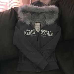 Fur-lined Aeropostale Hoodie