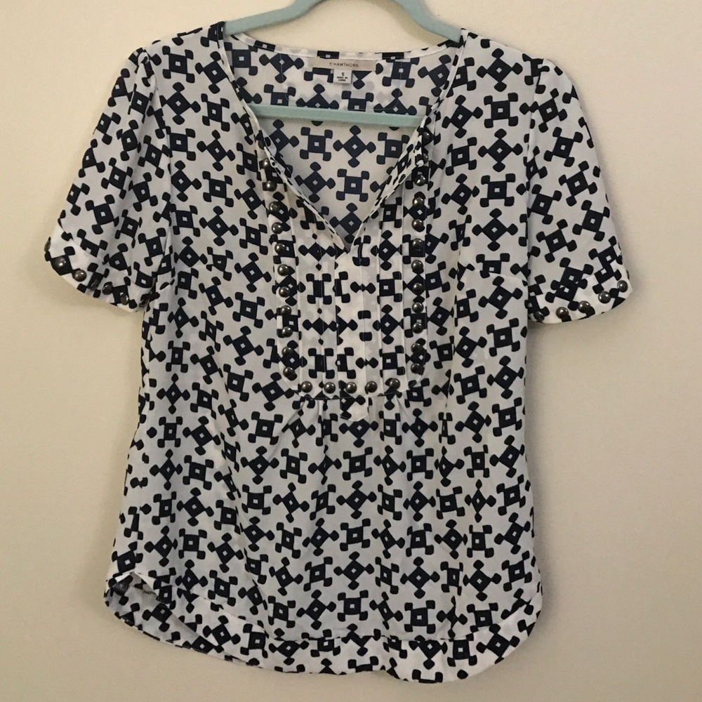 41Hawthorn Moni studded short sleeve blouse