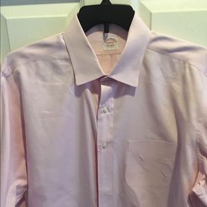 Pink Brooks Brothers dress shirt with French cuffs