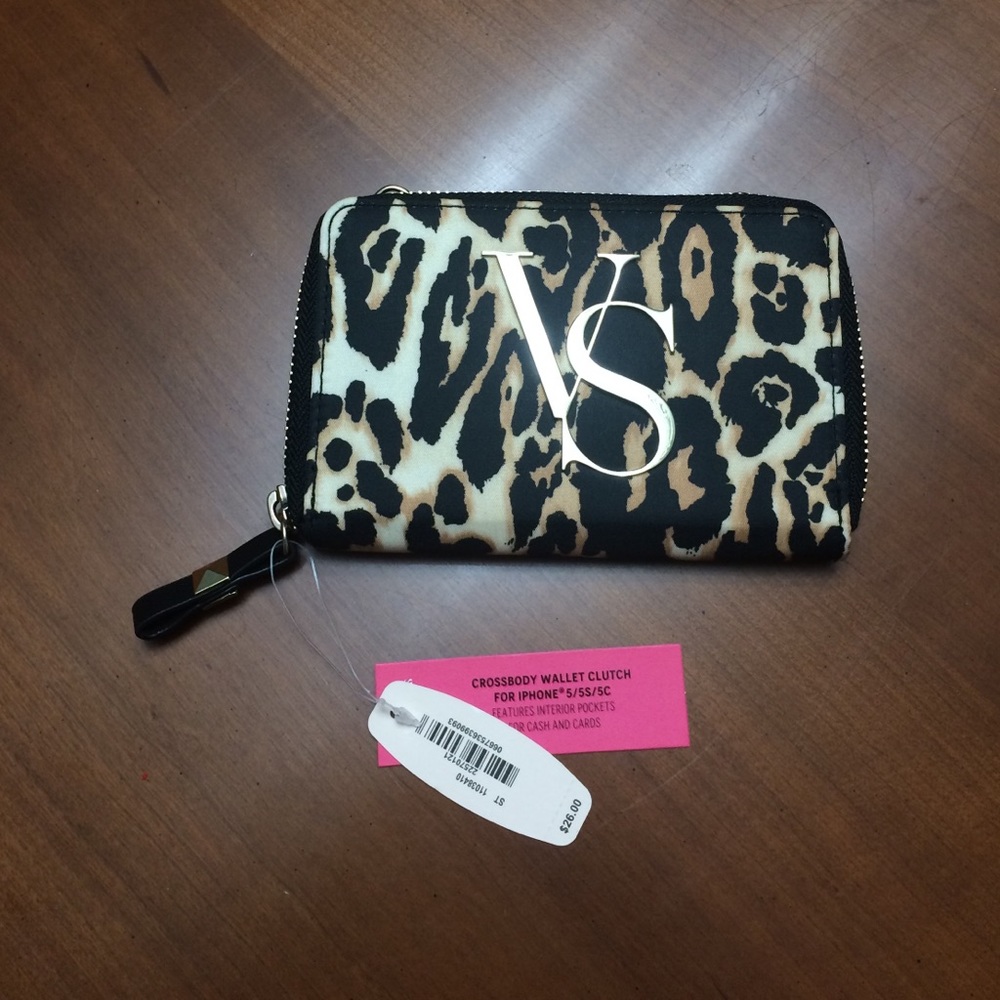 Victoria's Secret leopard clutch