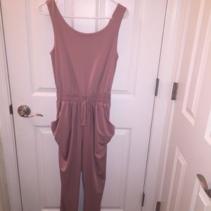 Dusty pink rose jumpsuit