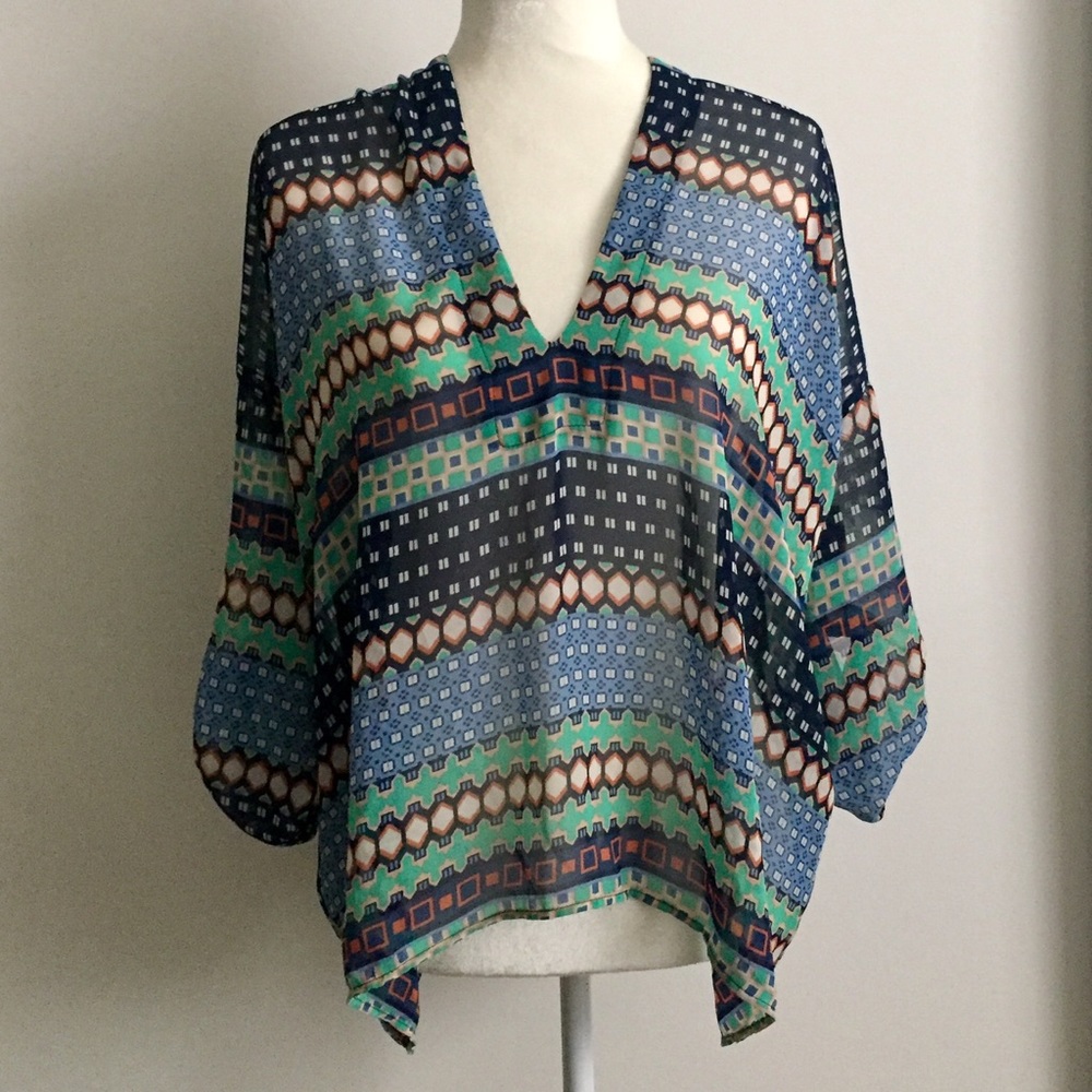 Hello Miss pattern sheer loose top