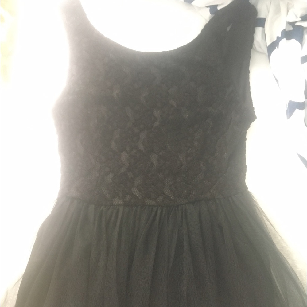 Black backless dress