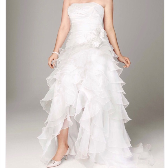 David's bridal wedding dress. High-low style - Picture 2 of 4