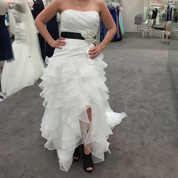 David's bridal wedding dress. High-low style - Picture 4 of 4