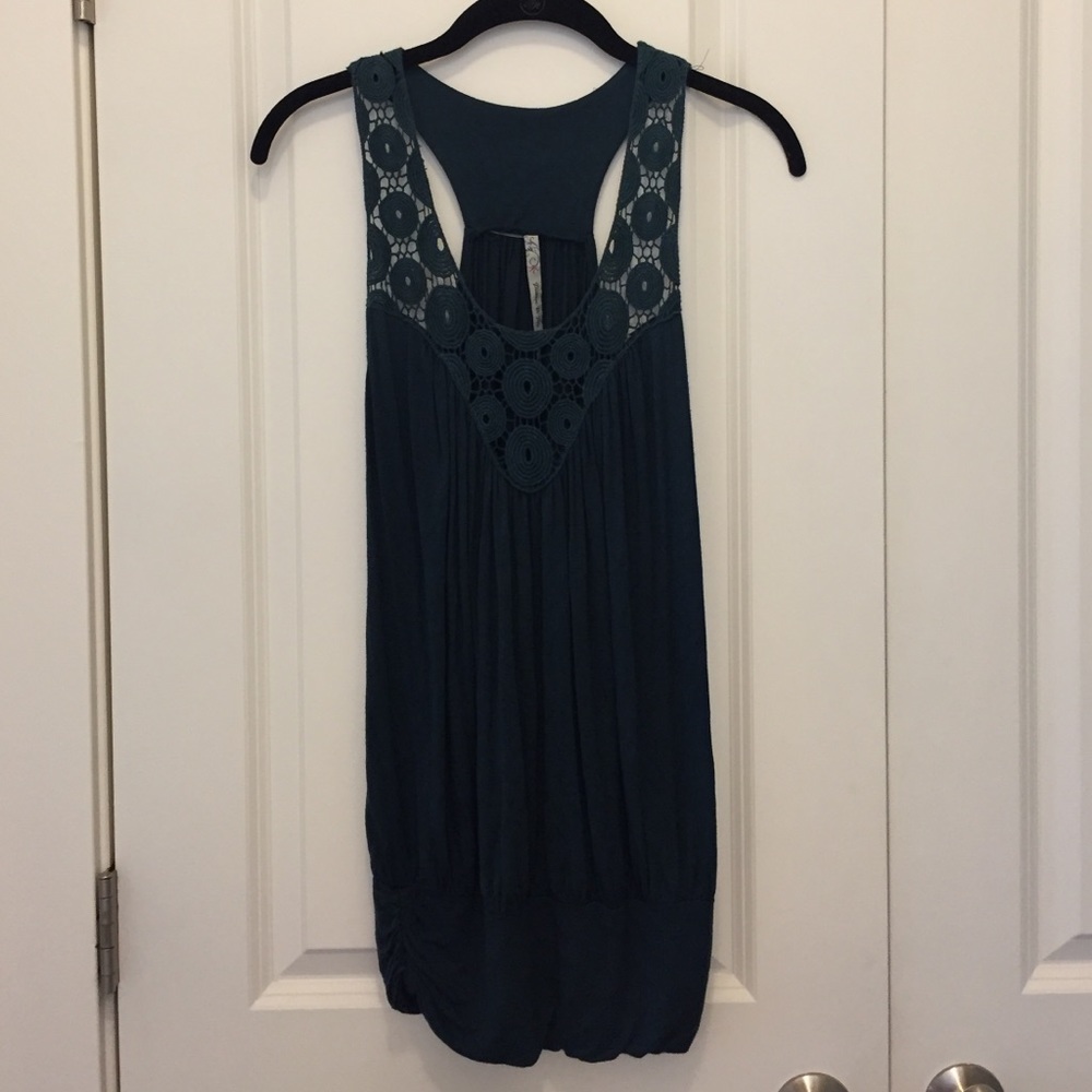 Blue Crochet Tank