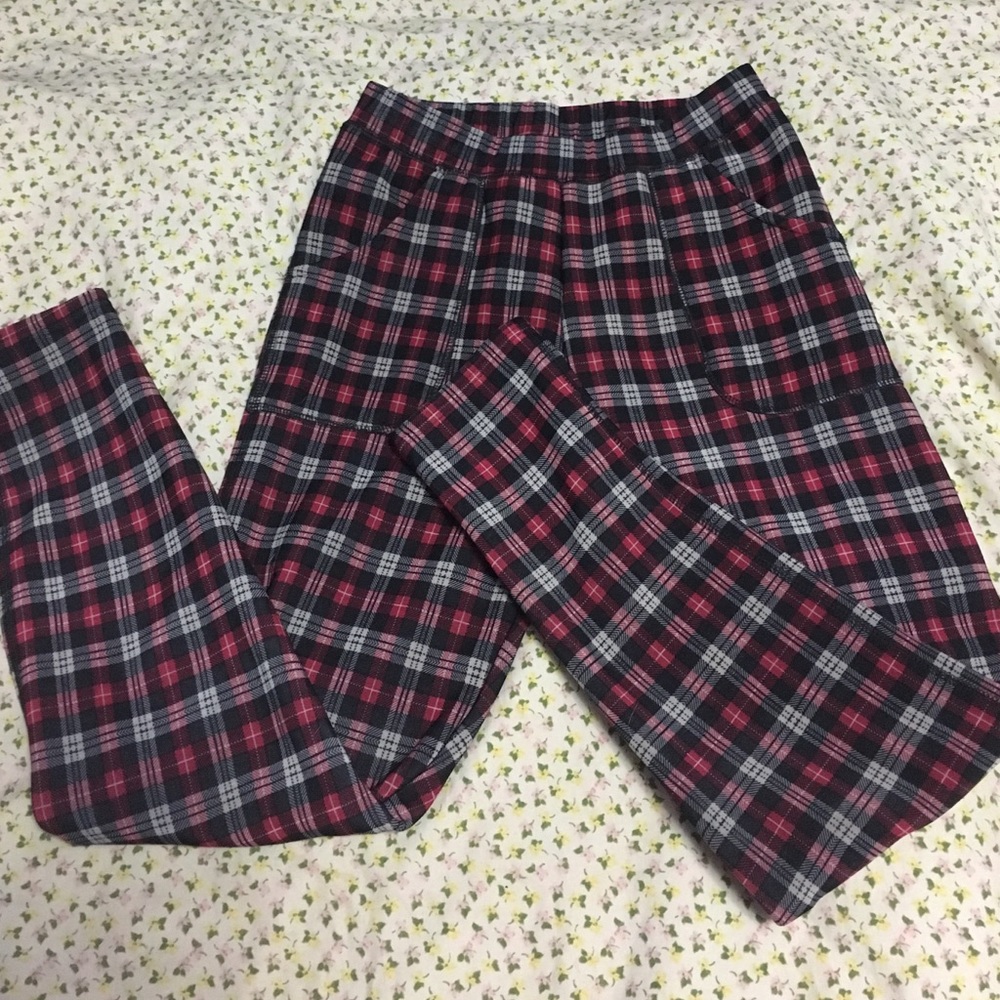 Plaid leggings
