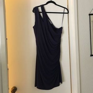NWT! Max and Cleo asymmetrical eggplant dress