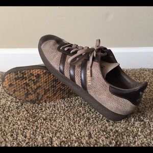 Adidas Gazelles - brown leather and suede