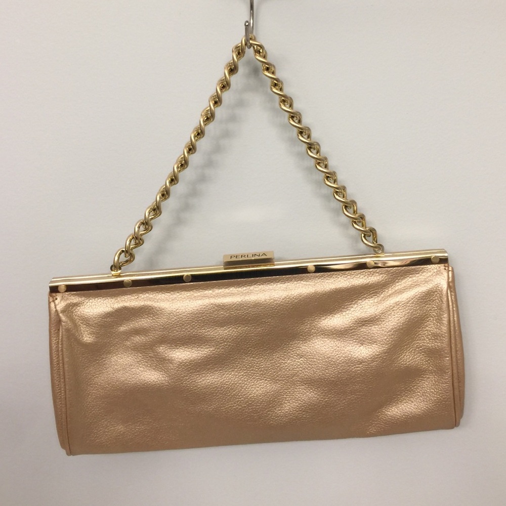 Gold Perlina Clutch