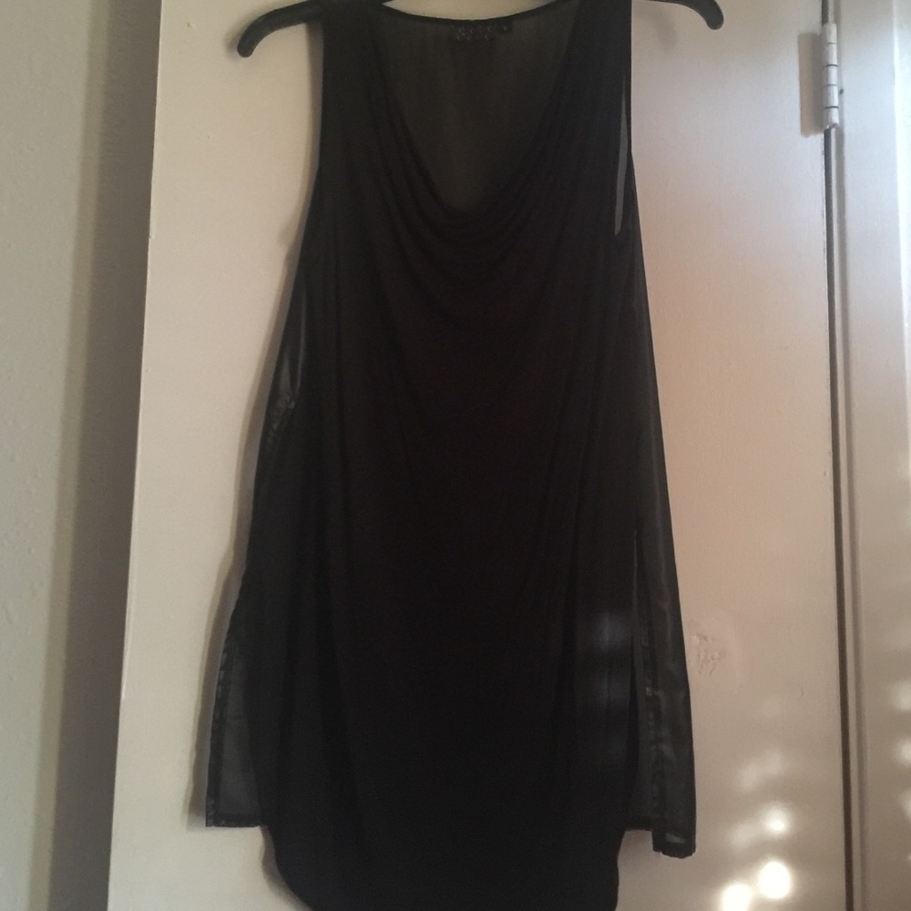Draped neck blouse