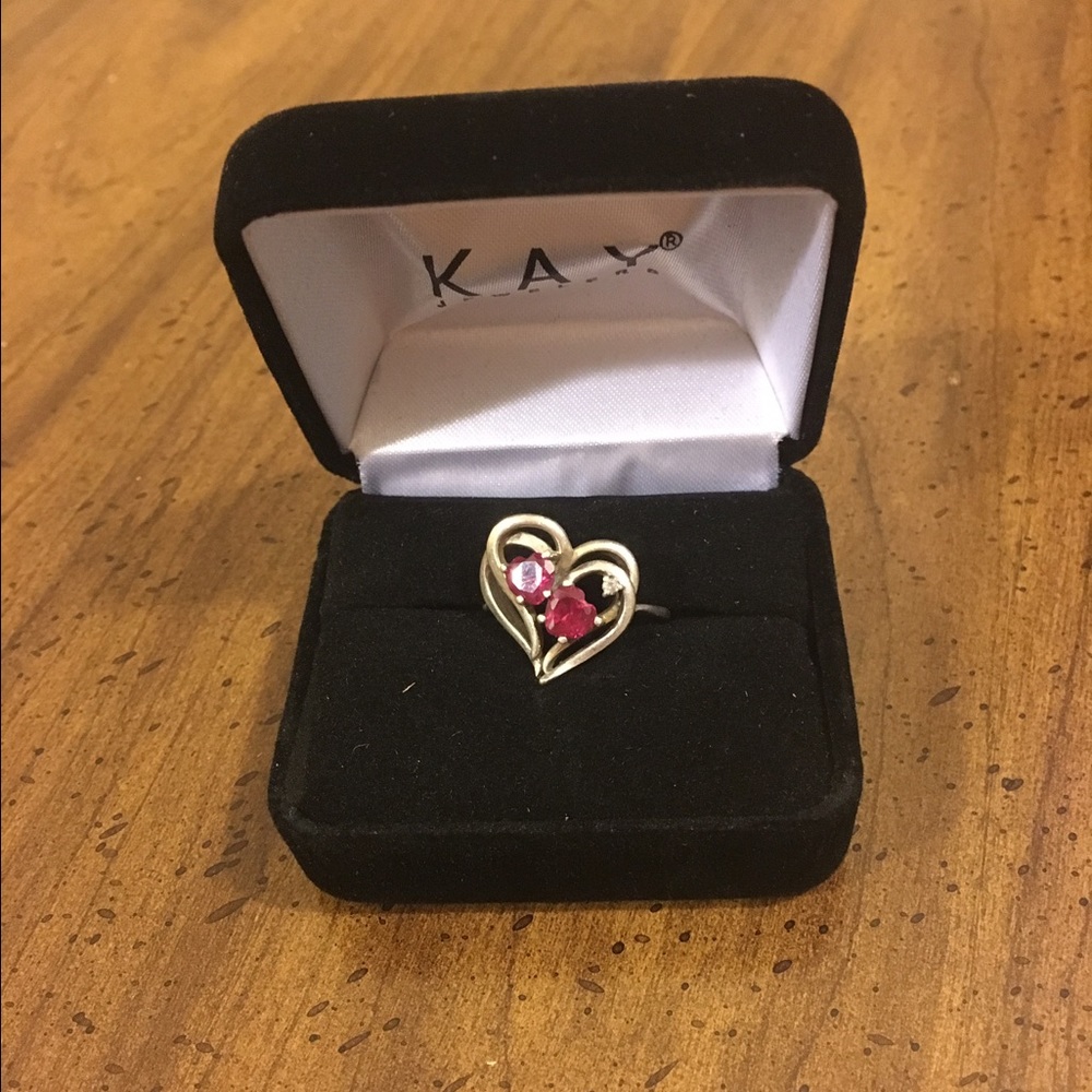 Ruby and diamond ring