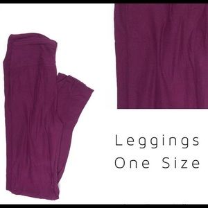 BNWT LuLaRoe leggings OS magenta/purple