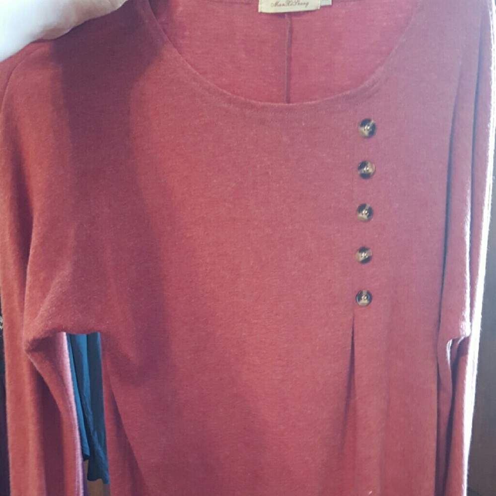 Red Sweater Top
