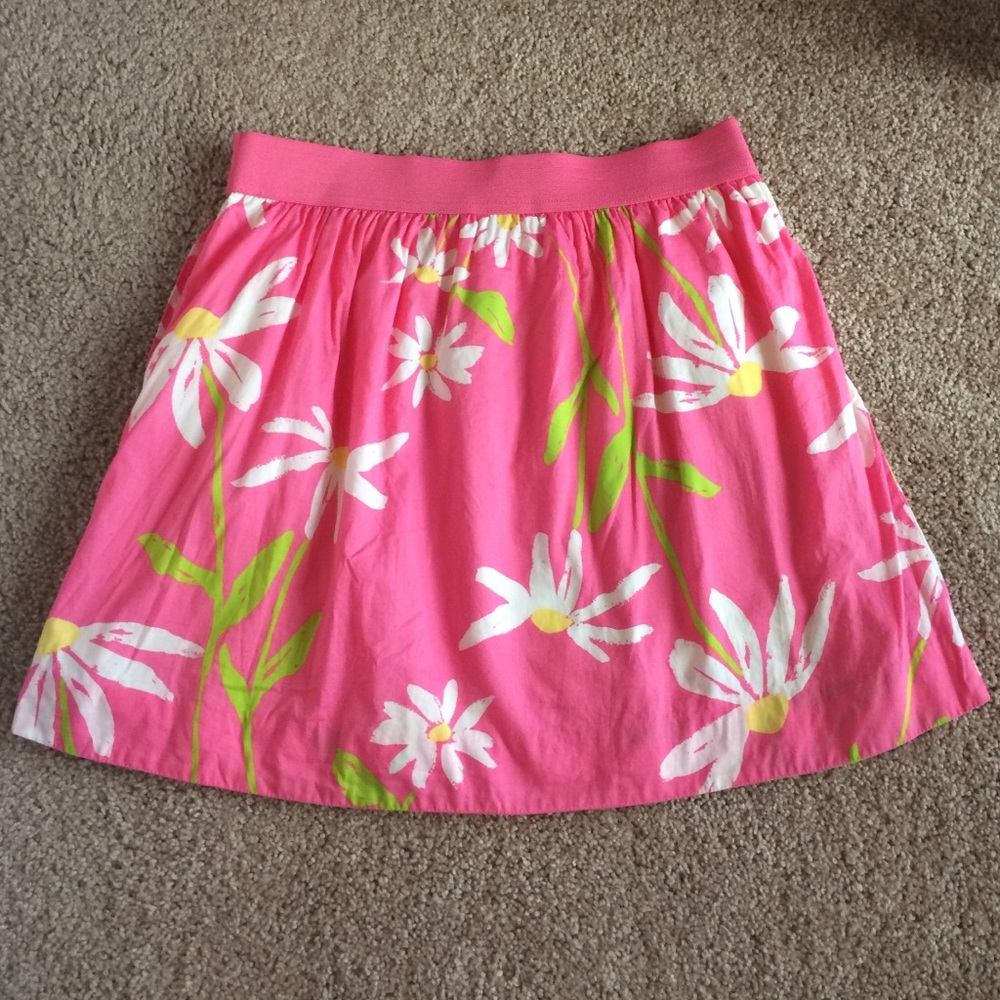 Lilly Pulitzer Pink Floral Skirt