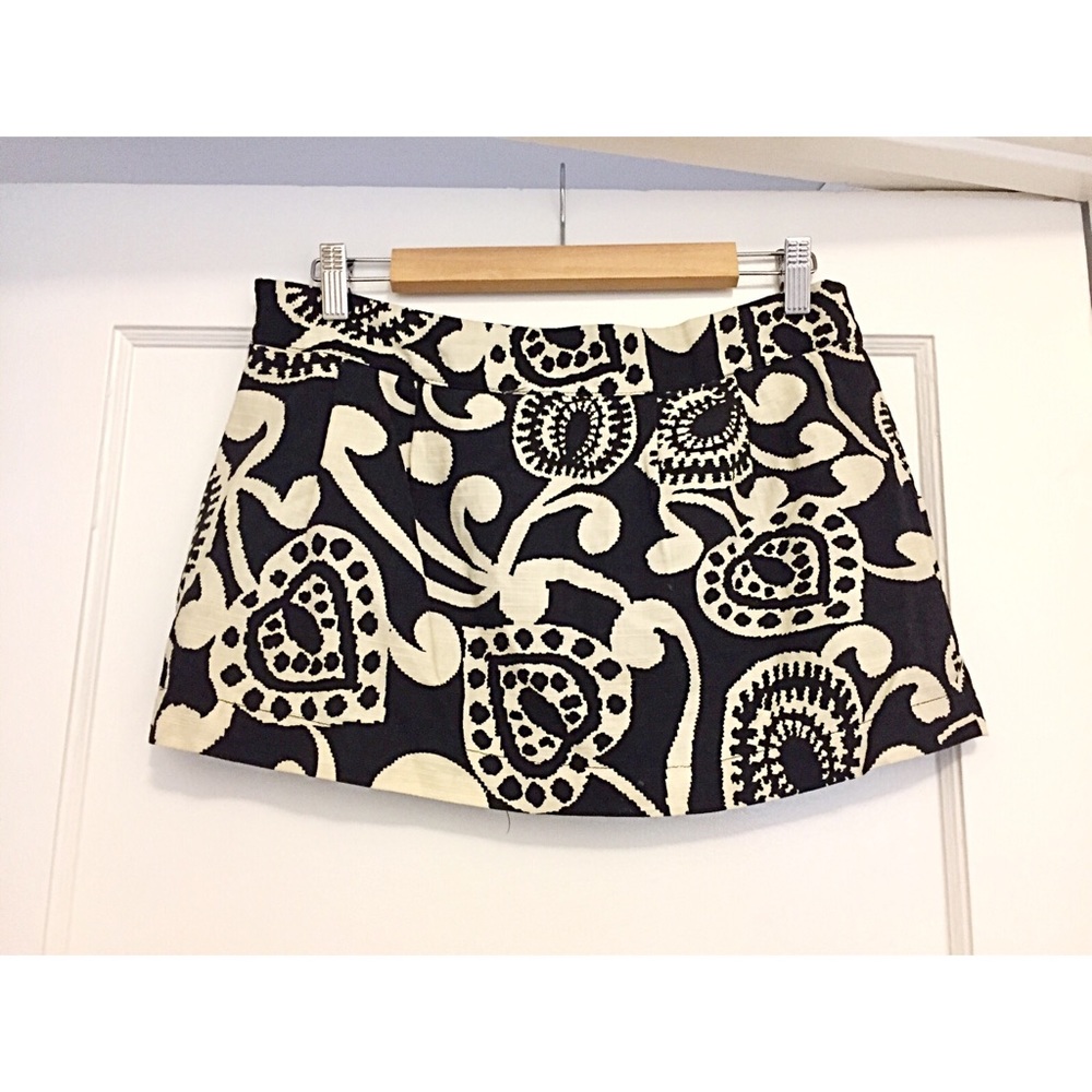 Black And White Mini Skirt