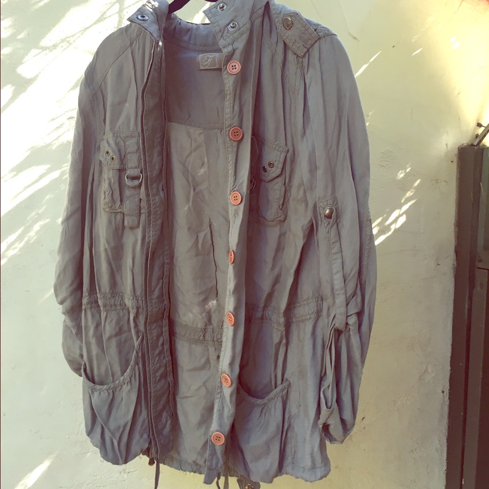 Green army jacket