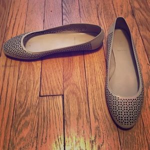 J. Crew perforated leather flats