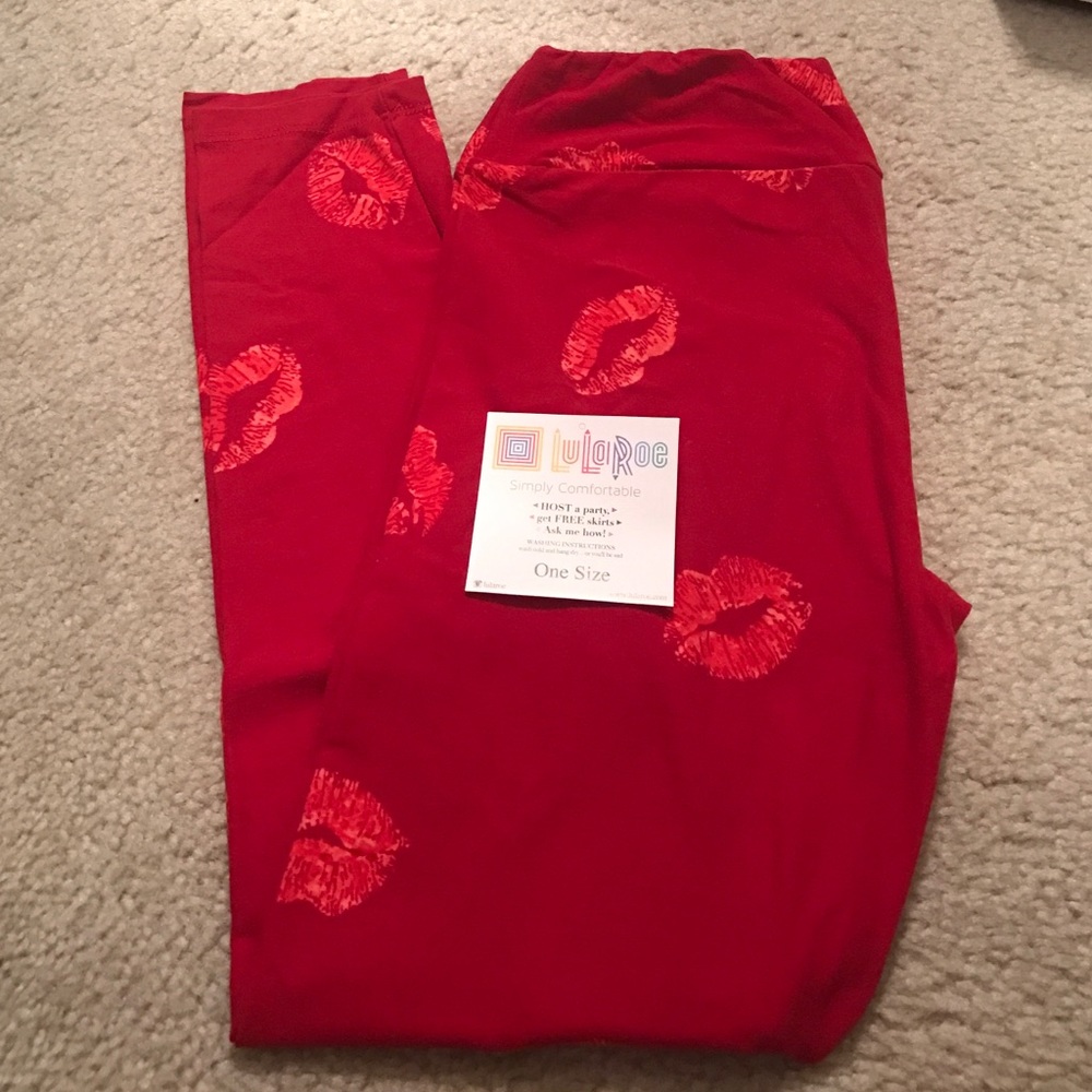 OS LuLaRoe Valentine Leggings