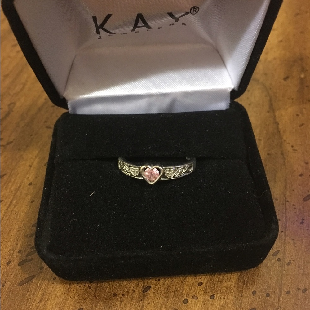 Pink sapphire ring