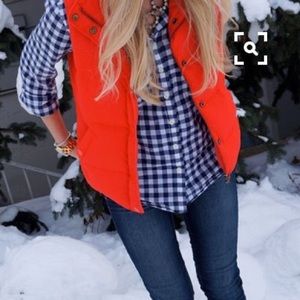 Orange GAP Puffer Vest