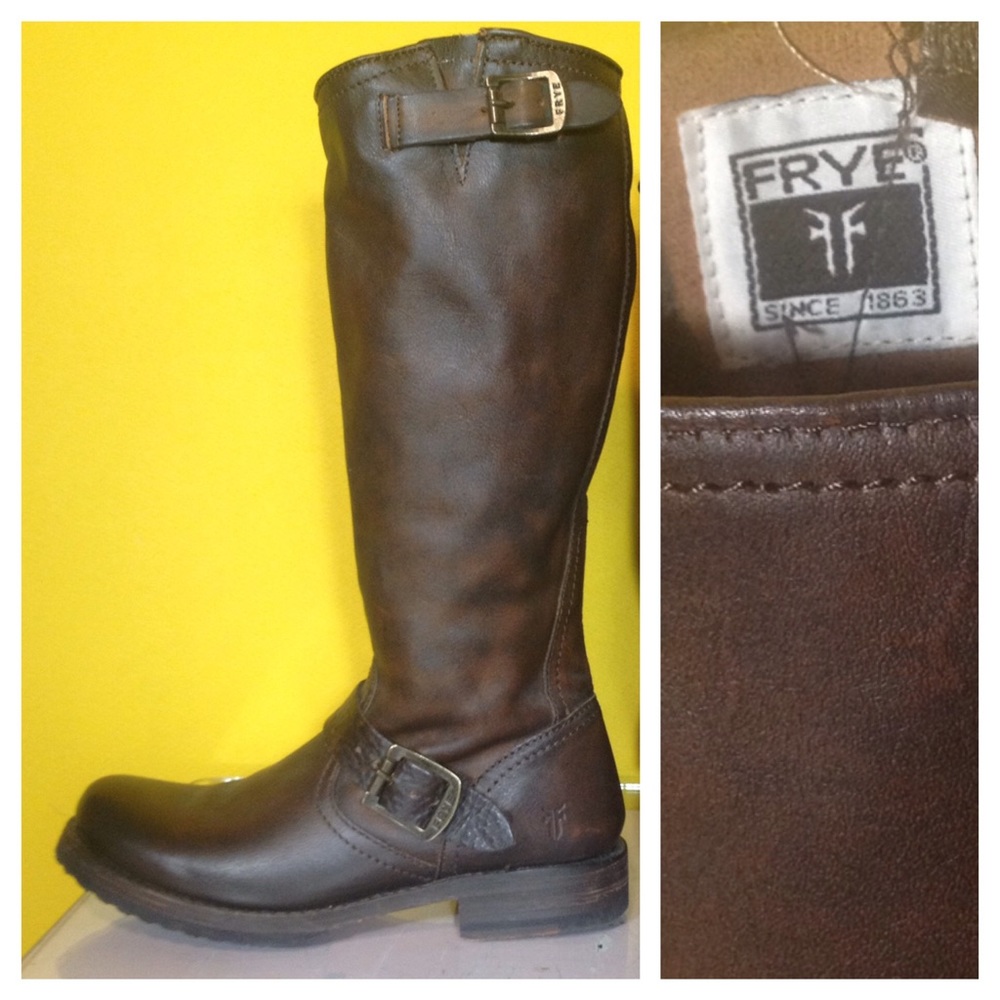 Frye Veronica Slouch Leather Riding Boot, Sz 8