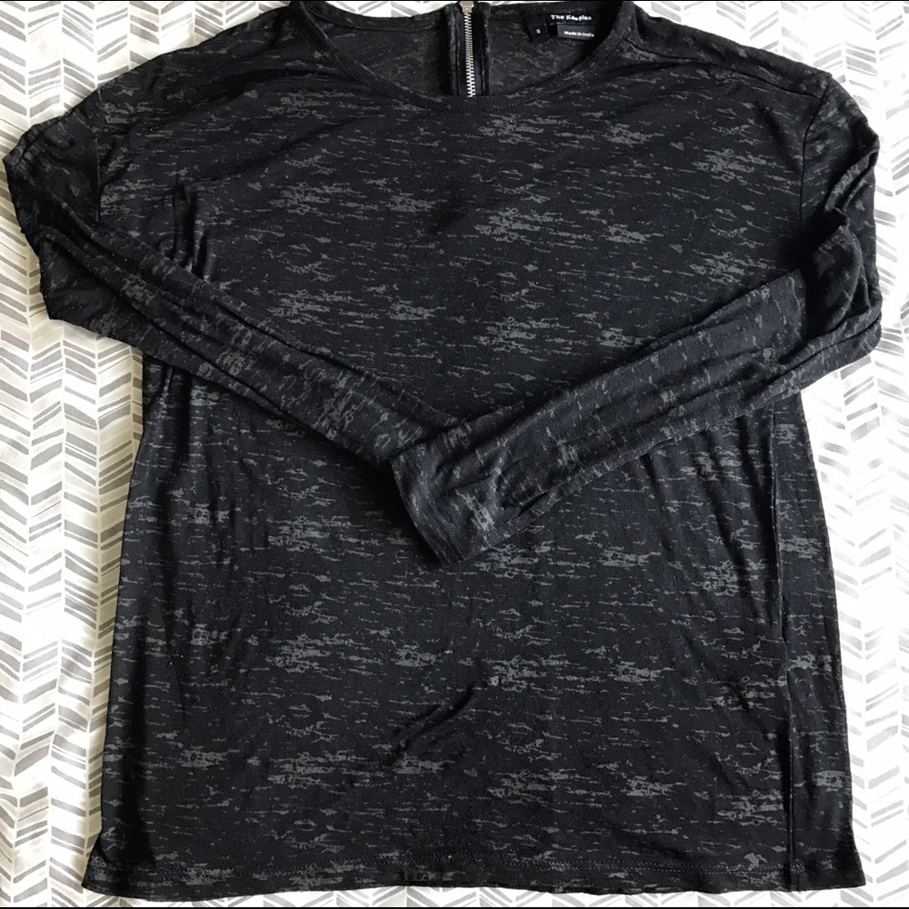 The Kooples sheer/burnout long sleeve