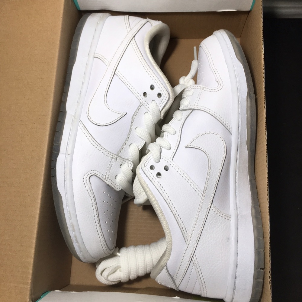 🆕 Nike dunk low pro SB White-lt base Grey 5.5