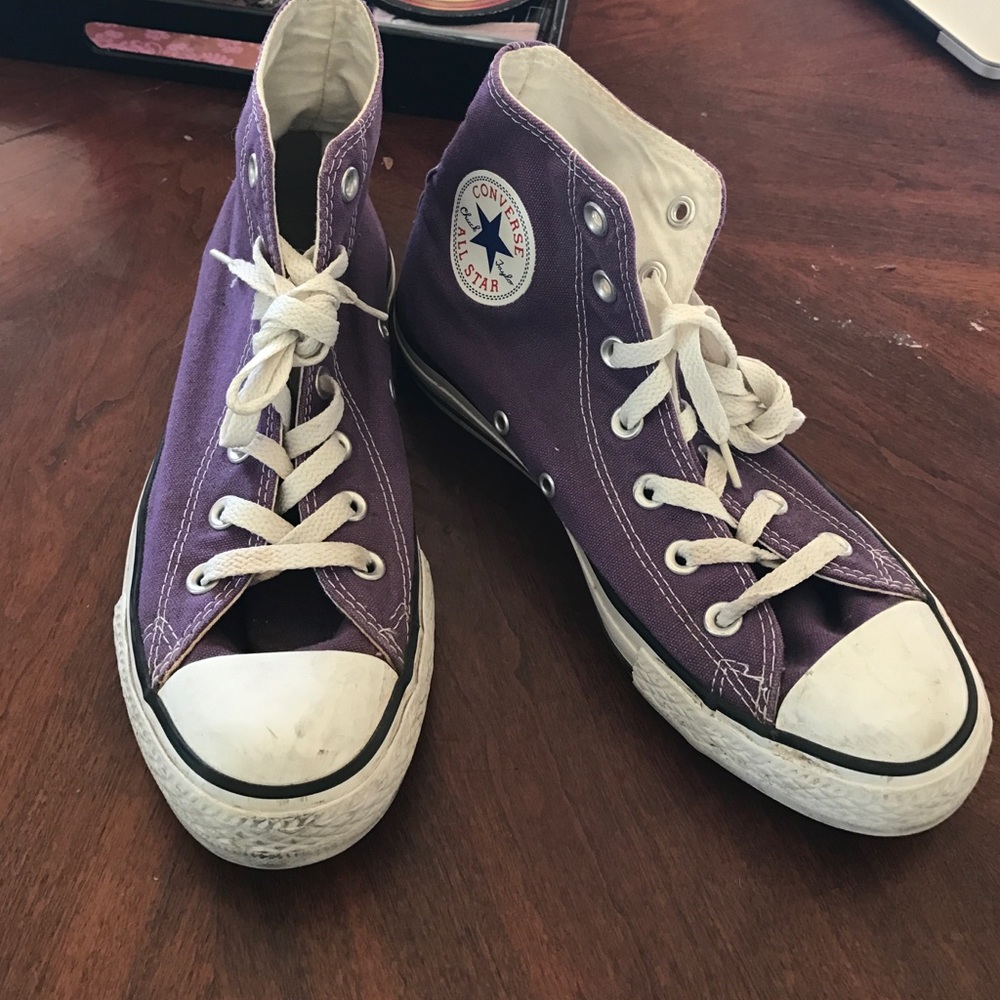 All star purple converse size US 8