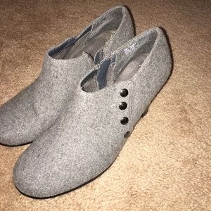 Grey ankle boots