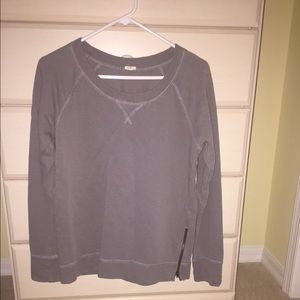 Grey J Crew sweatshirt