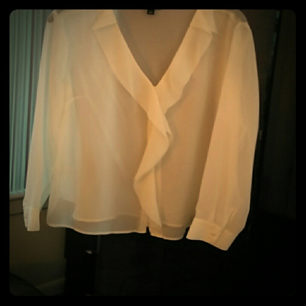 Anne taylor white blouse