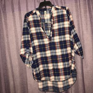 Plaid Blouse