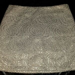 Gold and Creme Mini Skirt