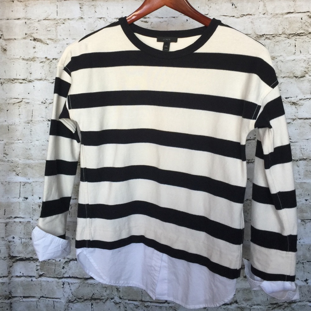 J. Crew Long Sleeve T-Shirt with Shirttail Hem