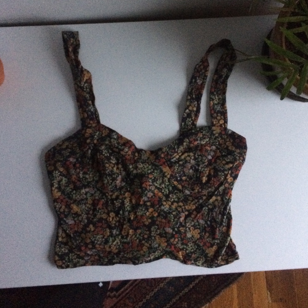 NEVER WORN wildflower print tankini