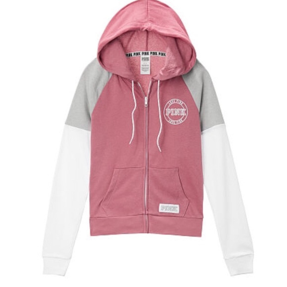 ❌SOLD❌ Victoria's Secret Pink Zip Up Soft Begonia